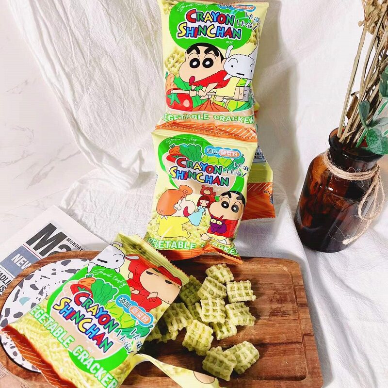 台湾蔬菜饼干独立包装蜡笔小新