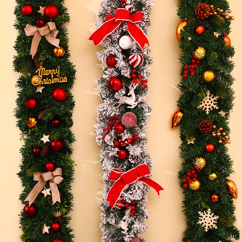 2025新款圣诞节藤条场景装饰品