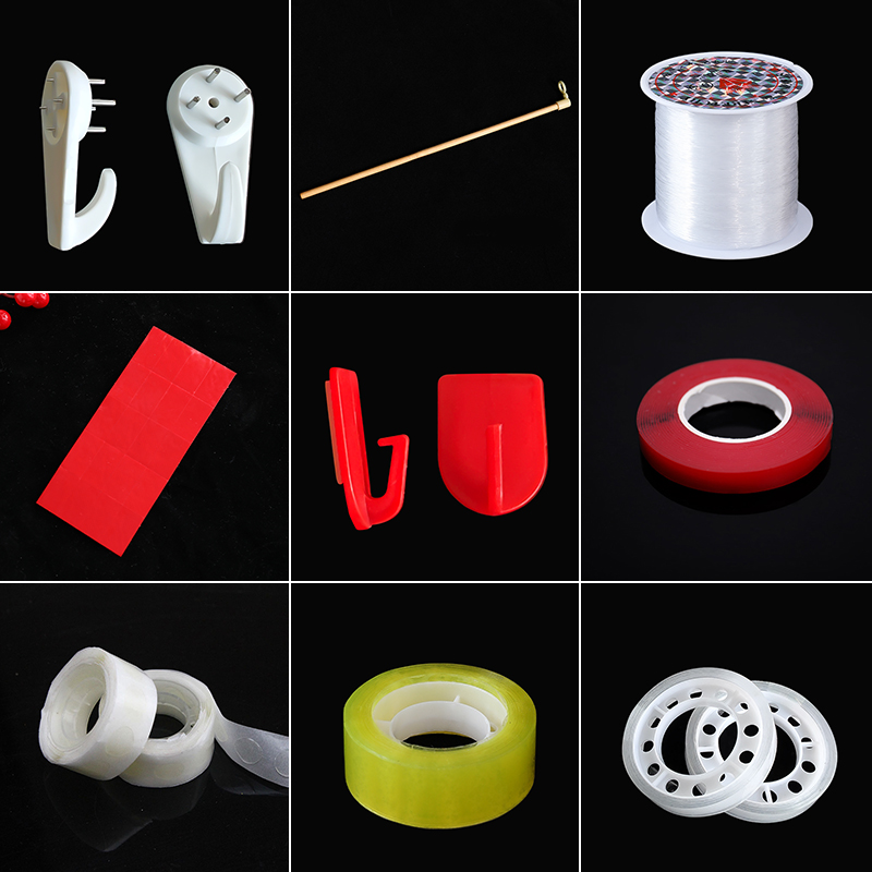 配件手推打气筒气球无痕胶