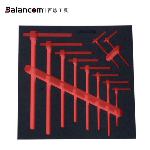 百炼工具BALANCOM T型内六角扳手收纳海绵