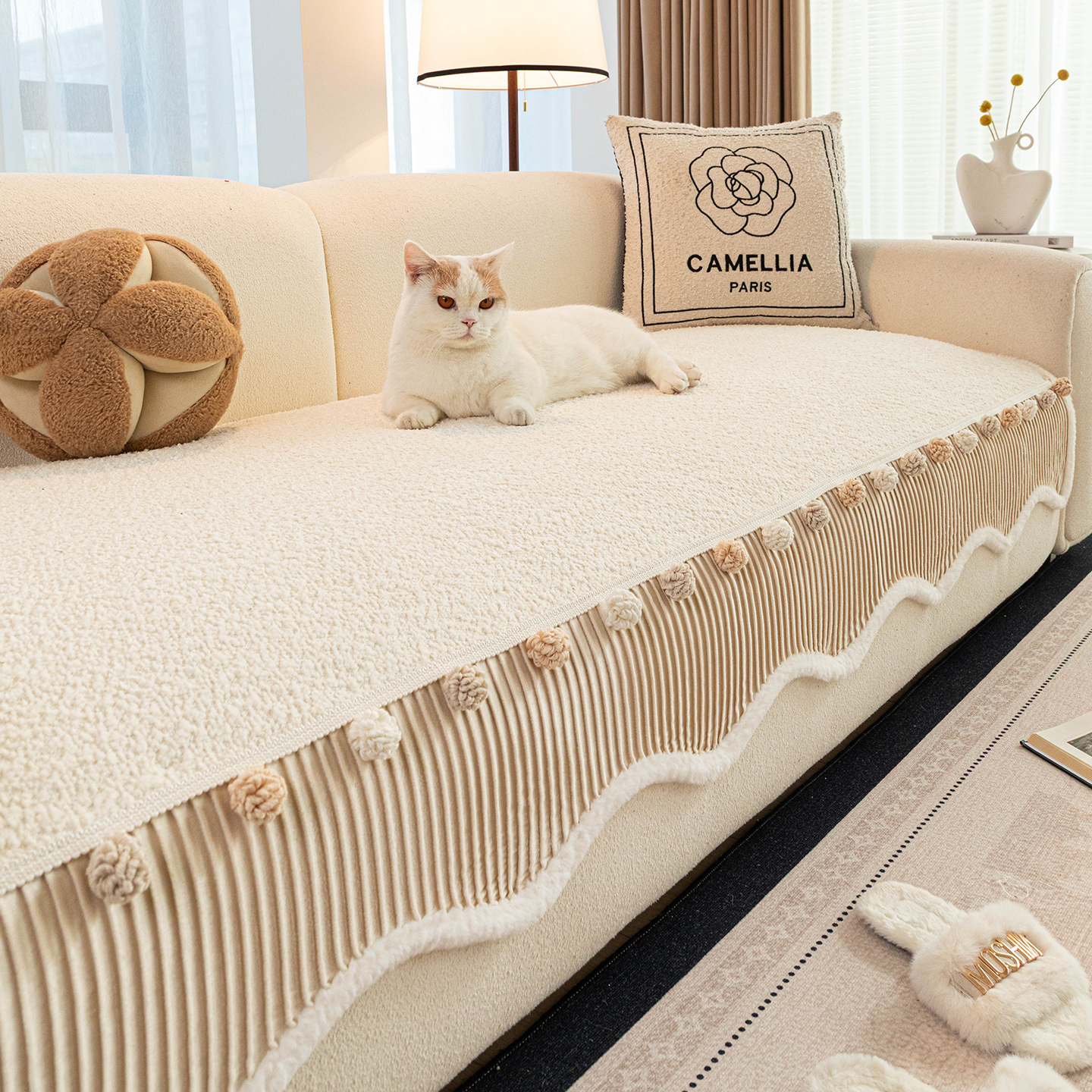 冬日必买！短毛绒沙发垫2025新款