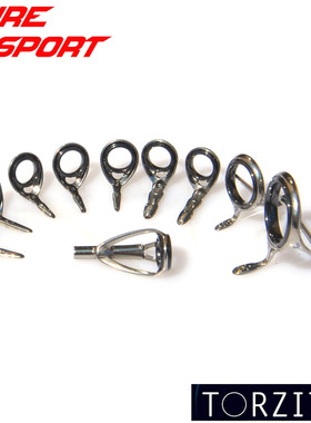 富士钛架TORZITE环10只套装TLRVTG10 KB KT导环TKGTT顶环鱼竿DIY