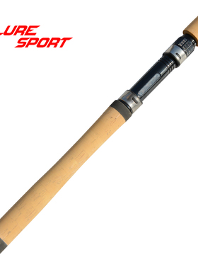 包软木加黑EVA把手DPS16黑漆轮座套装 DIY直柄路亚竿手柄轮座套装