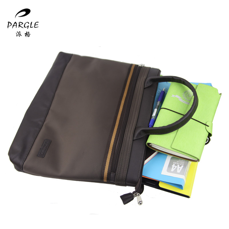 PAIGE 휴대용 문서 가방 더블 레이어 캐주얼 패션 비즈니스 남성과 여성 휴대용 문서 가방 서류 가방 326