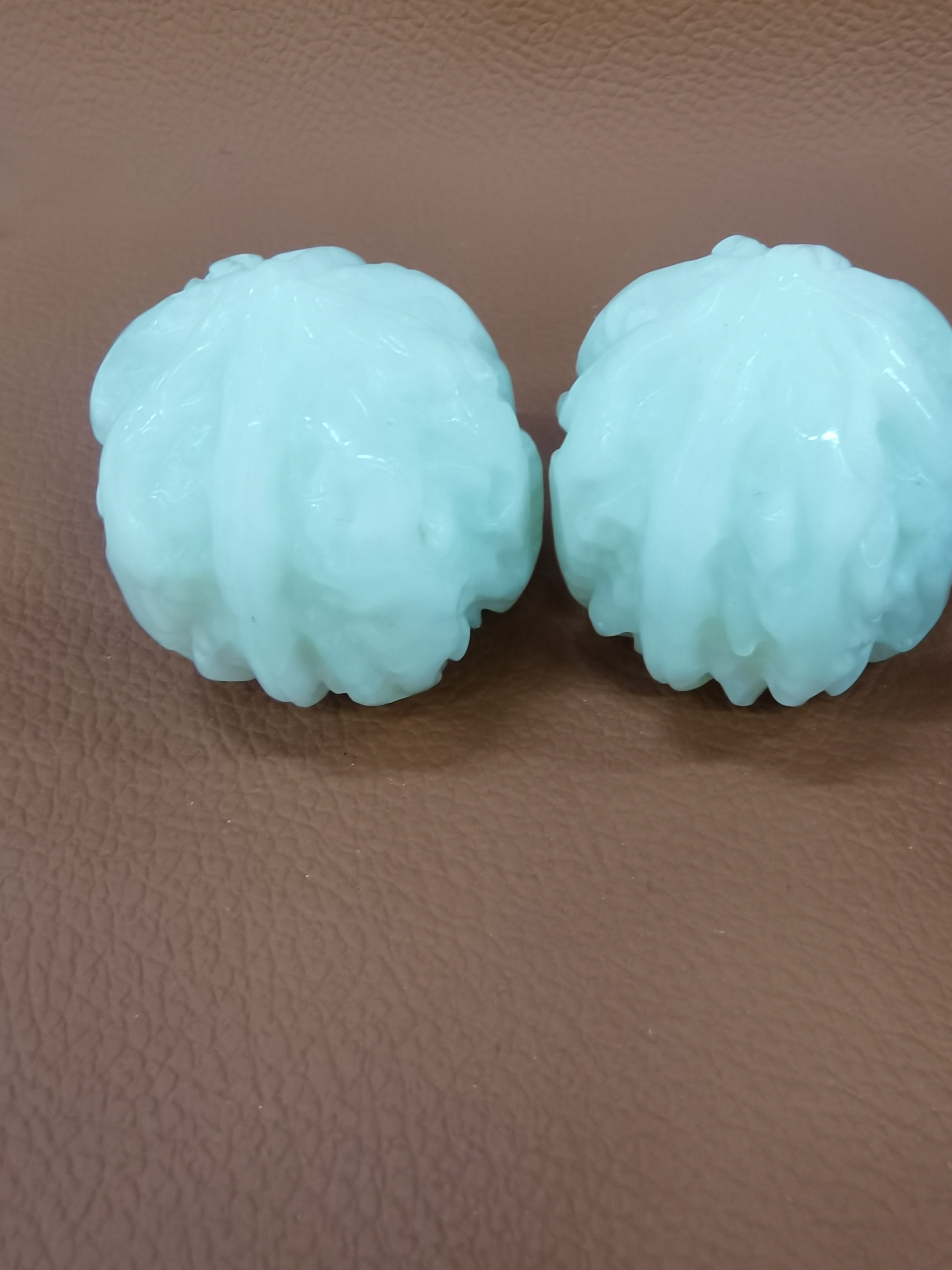 正品天然玉岫玉核桃手把件男女款把玩小摆送朋友礼品