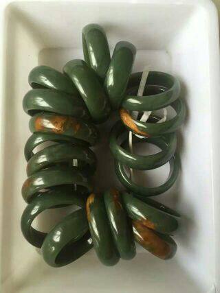 天然黄白老玉带糖色手镯，河磨玉带黄皮手镯出