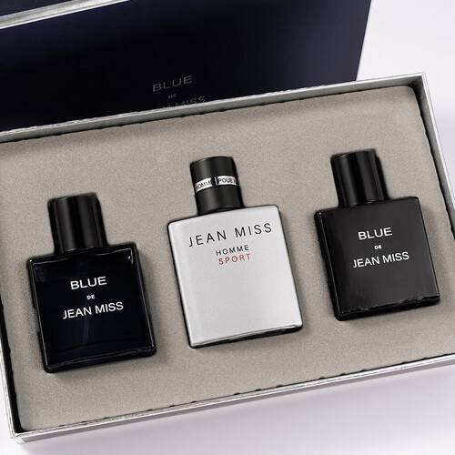 men's perfume set男士香水套装古龙香自然持久淡香香水三件