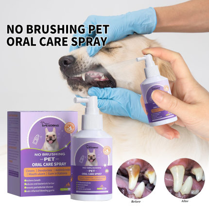 Dog and cat teeth cleaning spray pet mouth cleaning 口腔清洁