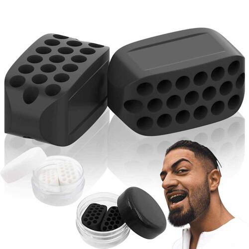 2pcs JawLine Exerciser Ball Facial Jaw Muscle Toner Trainin