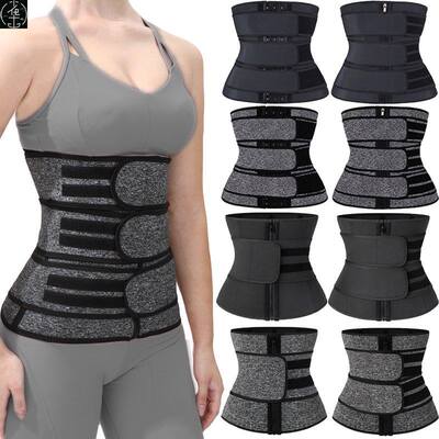 Plus Size Waist Trainer Corset Sport Girdle Double Belt Faja