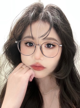 HanBo眼镜方圆脸天菜小红书同款显脸小方圆框眼镜防蓝光