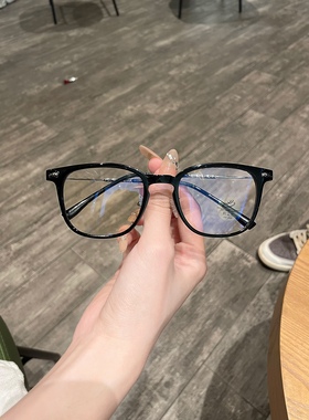 HanBo克罗星同款时尚十字架设计感眼镜可定制配镜防蓝光眼镜男女