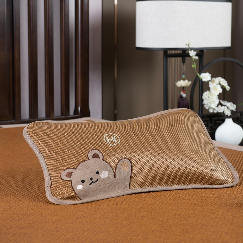 婴儿枕头夏季宝宝夏天荞麦儿童凉枕幼儿园儿童冰丝枕头0-1-3-6岁