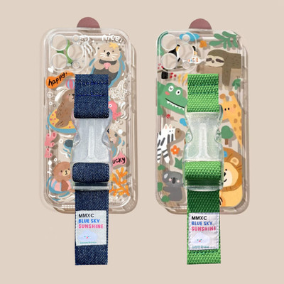 苹果16promaxTPUins卡通腕带