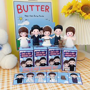 定制公仔人偶盲盒石塑粘土摆件转人像手办潮玩情侣纪念日生日礼物