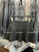 百搭显瘦高腰A字字母百褶短款 Miss家 半身裙 韩版 时尚 2025秋季 新款