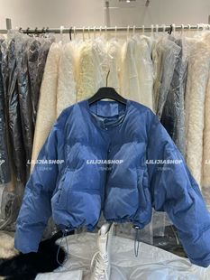 【五折】25秋冬新款韩版时尚百搭宽松显瘦灯芯绒羽绒服短款面包服