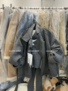 Miss家 宽松显瘦百搭立领羊绒外套内胆羽绒加厚保暖 2025秋冬韩版