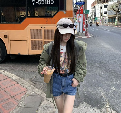 Miss家 2026春季新款韩版时尚百搭显瘦连帽风衣外套女宽松上衣