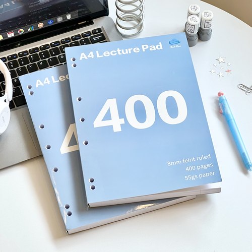 海盐蓝美式A4薄脆本400页