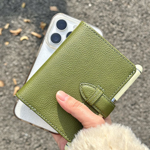 橄榄绿m5活页手账本笔