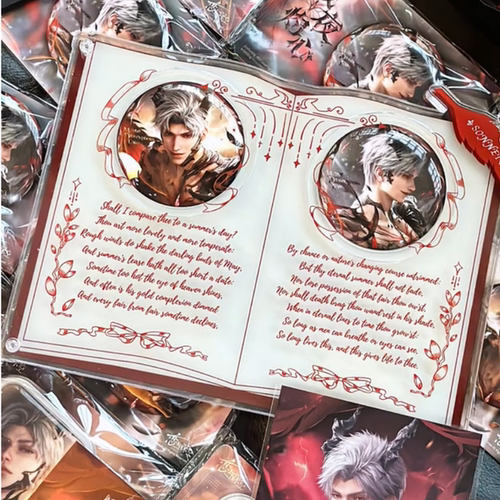 恋与深空秦彻吧唧桌面收纳展示架