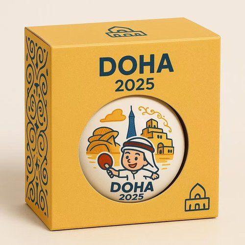 2025多哈世乒赛Mascot赛事乒乓球