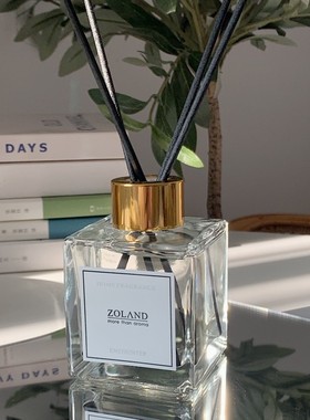 新款LOGO白茶100ML豪华无火香薰套装 中国家居除味礼品zoland包邮