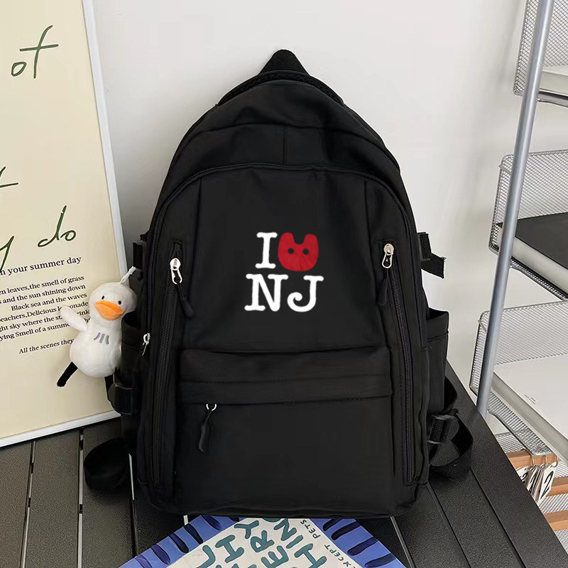 NewJeans应援包演唱会鲸粉丝见面会周边百搭背包女大学生书包包