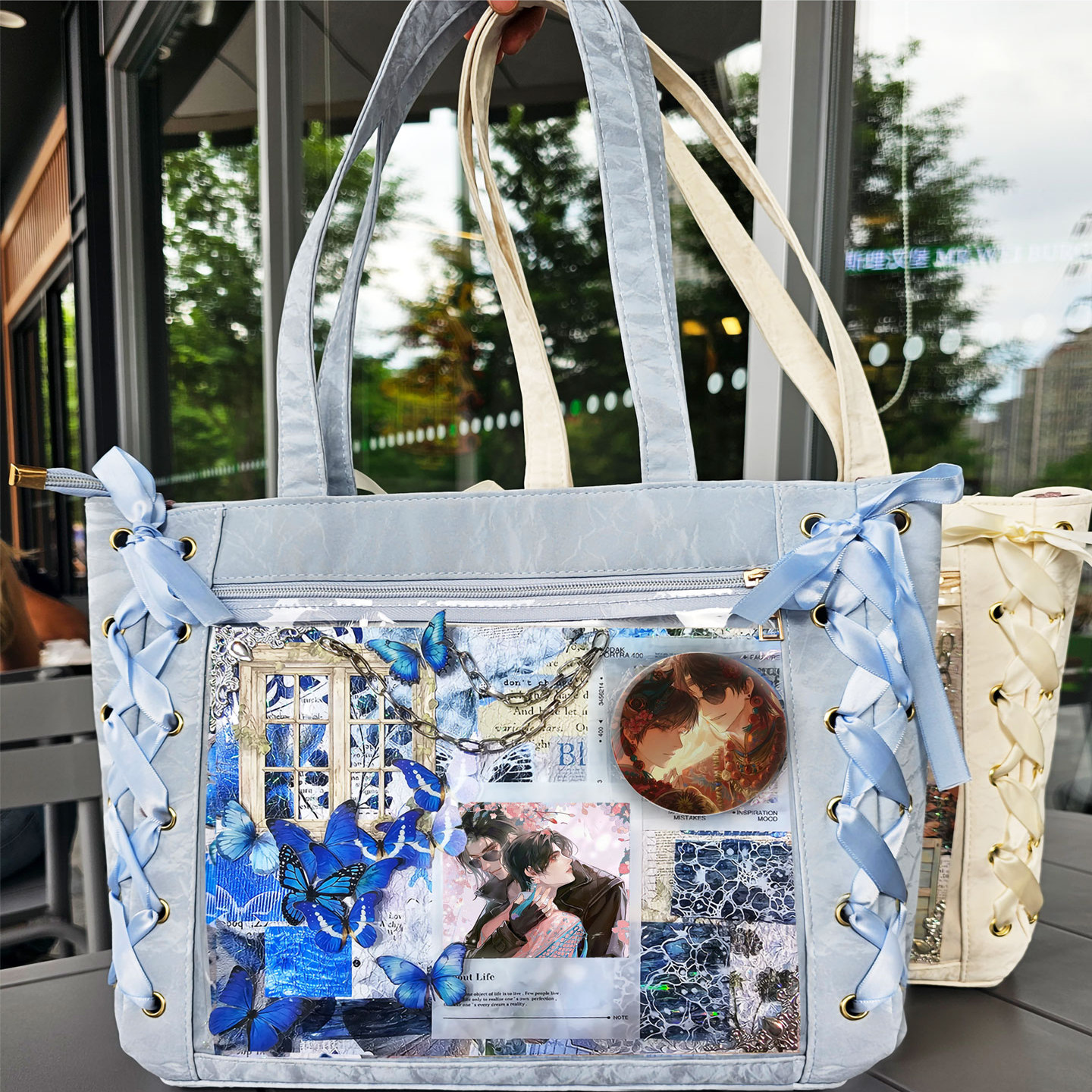 黑花黑瞎子小花盗墓笔记周边吧唧卡片单肩包痛包大食量二次元学生