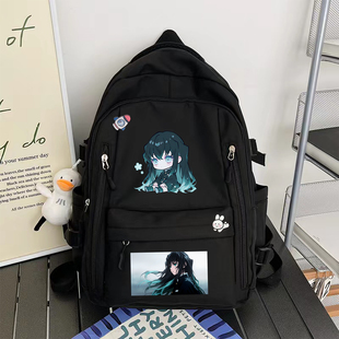 时透无一郎鬼灭之刃痛包双肩包背包书包学生党中小学生二次元日系