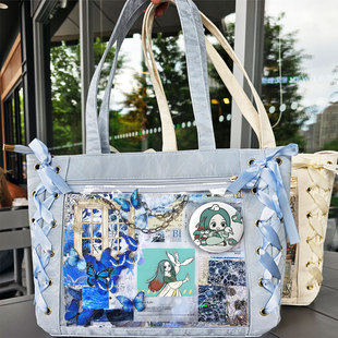 精卫非人哉动漫周边吧唧谷子手提包扎板材料包痛包单肩包大容量包