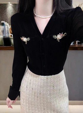 底价咨询 设设计师品牌植绒衬衫