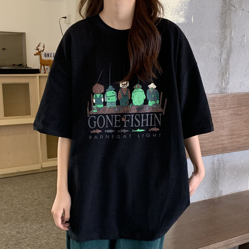 短袖女T恤夏季简约时尚2025新款韩版原宿风宽松学生半袖上衣ins潮