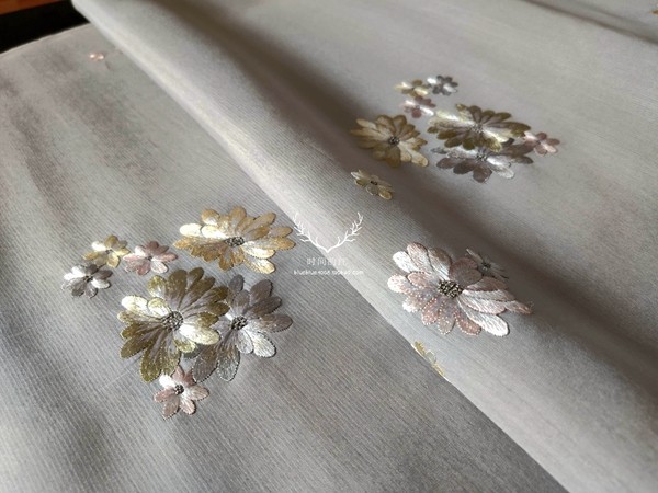 苏绣手工绣花真丝老绣衣料高端中式服装汉服旗袍定制刺绣面料