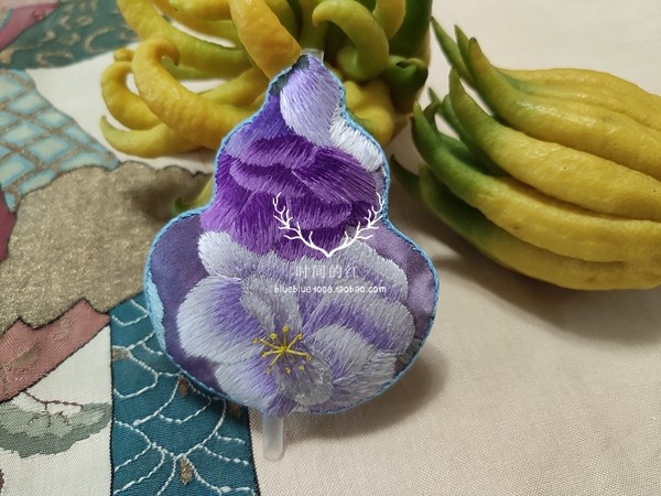苏绣纯手工绣花精美双面刺绣挂件坠diy饰品设计宝葫芦多色入