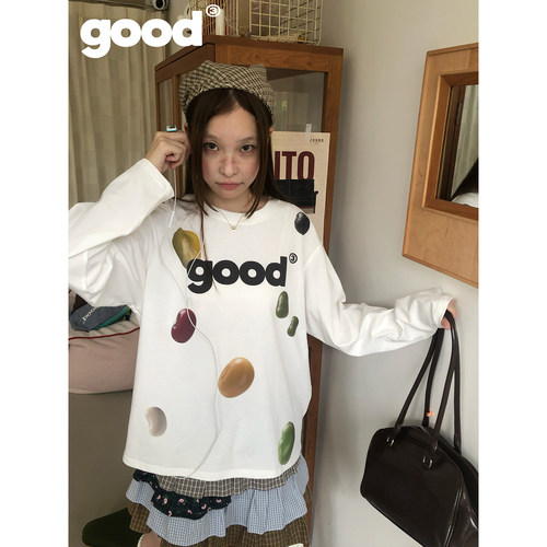 美好商店MeihaoStore「种豆得豆」秋收之际good五谷豆全棉长袖T恤