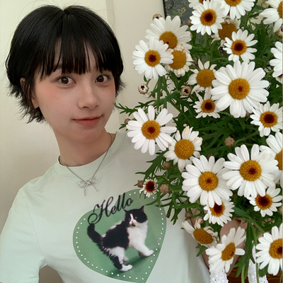 美好商店可爱猫猫短袖T恤