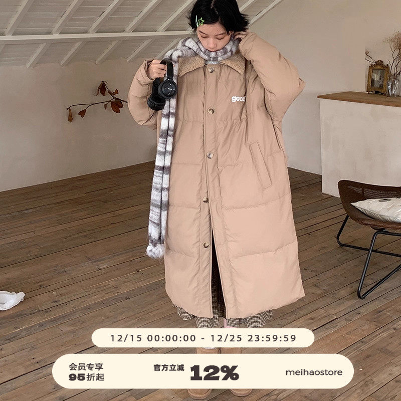 美好商店加厚冬季长款棉服