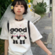 美好商店MeihaoStore我 T恤 双胞胎姐妹good大熊猫印花短袖
