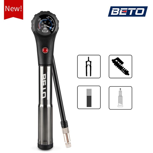 BETO005AG自行车便携打气筒高压气筒气叉打气筒后胎打气筒300PSI