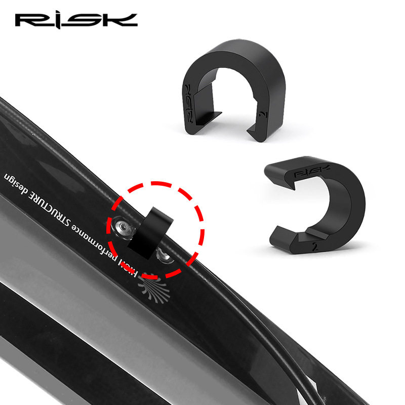 RISK山地自行车线管C型扣变速刹车外管塑料固定扣油管U型过线卡扣