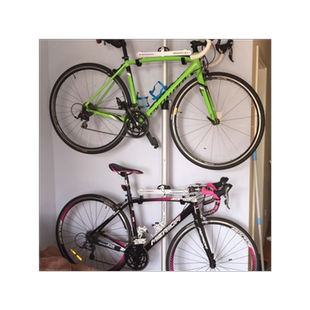 自行车顶天立地柱家用立式停车架公路单车挂架儿童平衡车墙壁挂钩