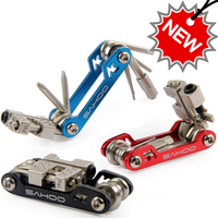 SAHOO B10015 17合1登山自行车装备折叠修车工具组合维修修理套装