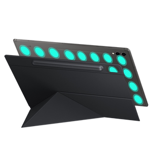 西蒙适用三星平板s9保护套tas9保护壳s9+磁吸键盘s9fe+皮套s9fe外壳新款Galaxy Tab S9平板书本式支架保护壳