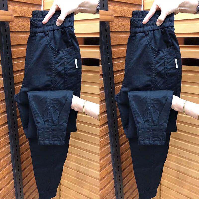 MAROLIO~不挑腿型!男士休闲弹力束脚裤夏季宽松运动锥形哈伦裤子