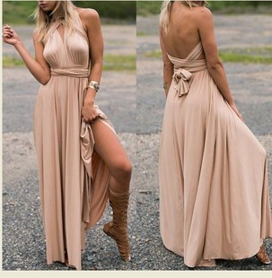 Formal Long Prom Bridesmaid Party Sexy Dress Women Evening