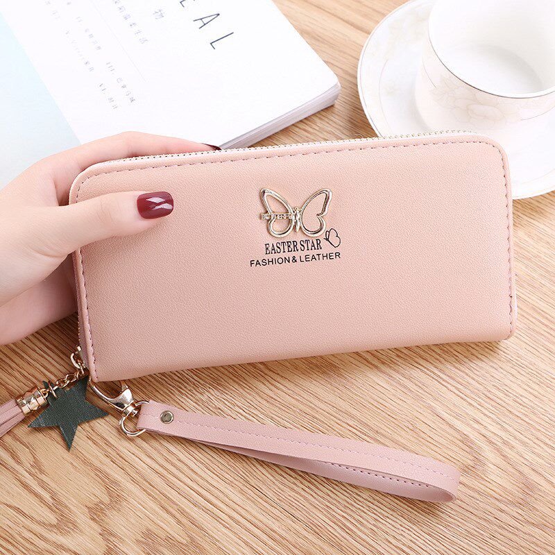 钱包女 简约wallet women 2018 new fashion ins钱夹长款拉链小包