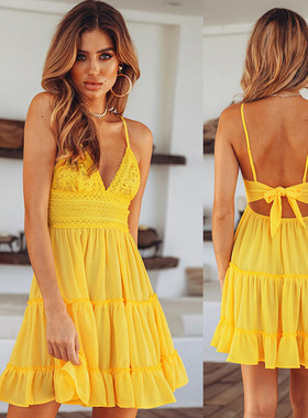 2019Fashion summer clothes women dresses ladies casual dress