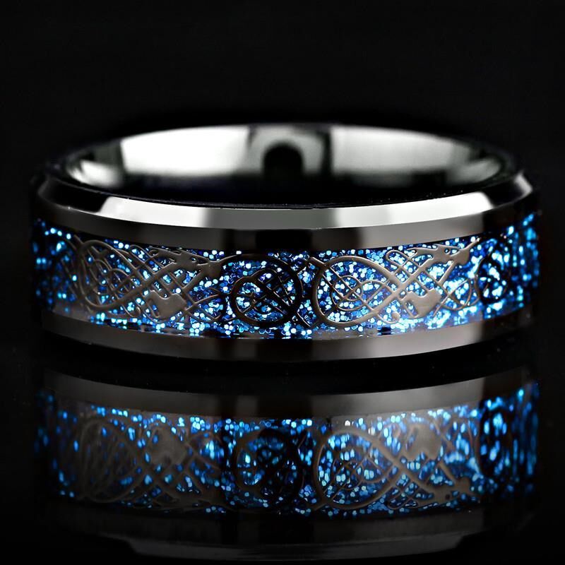 dragon ring men's tide single personality men's index